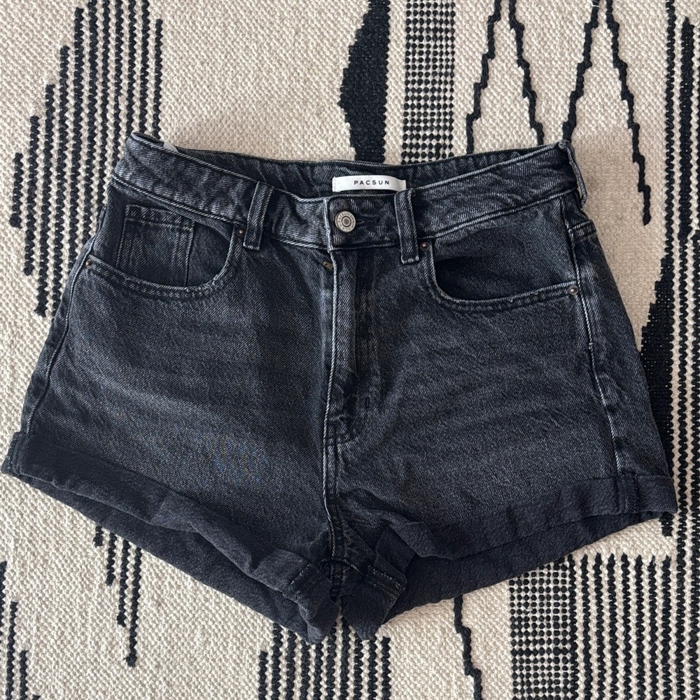 PacSun Women's Dark Gray Jean Shorts
